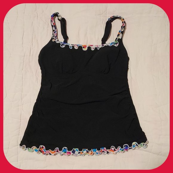 PROFILE BY GOTTEX || Cute Colourful Trim Tankini Set - Picture 2 of 11